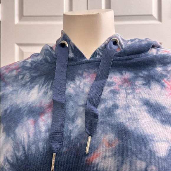 Mono B Oversized Cropped Tie-Dye Hoodie Sweatshirt Size L & M, NWT - Picture 3 of 10